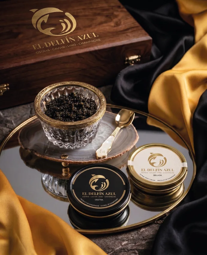 El delfín azul Caviar